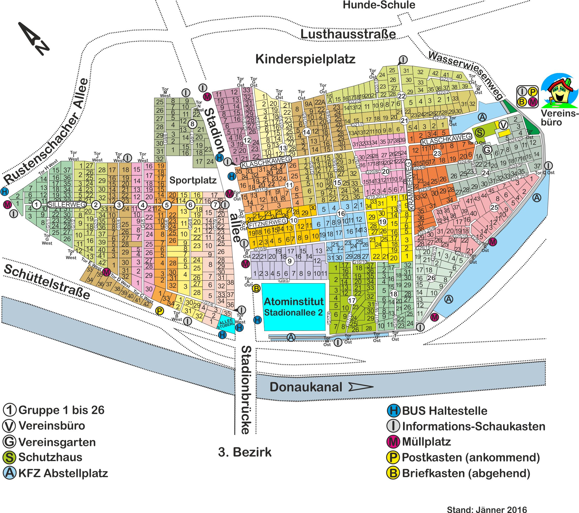 Lageplan KGV Wasserwiese